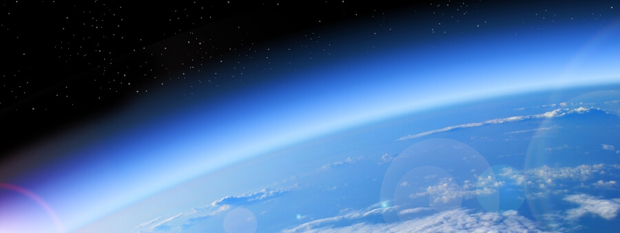 Camada de ozônio: imagem da terra feita do espaço