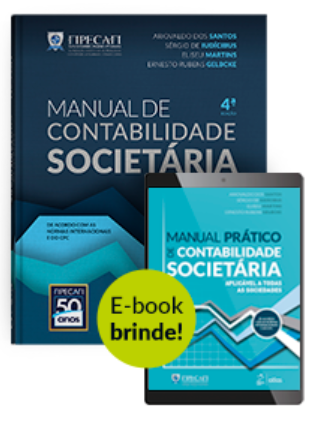 Livros de contabilidade: capa de livro