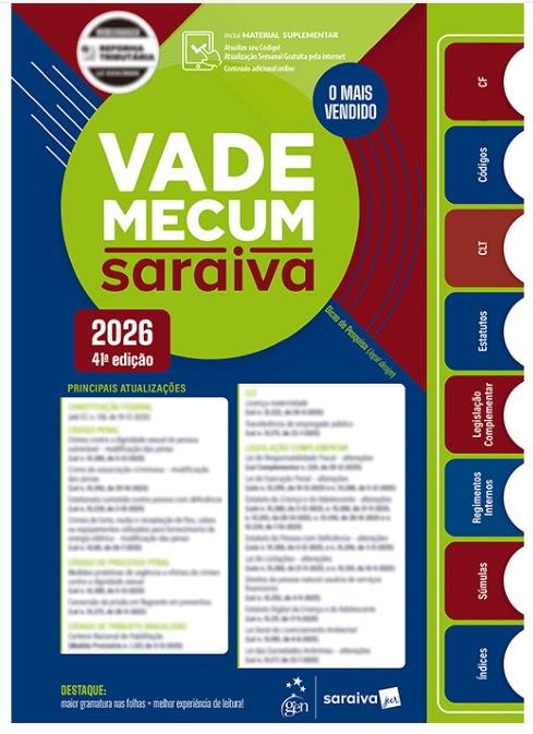 Calouro de Direito: capa de livro