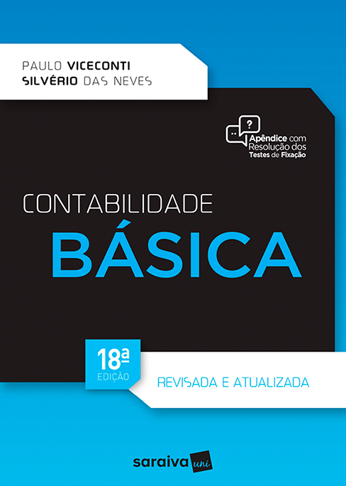 Livros de contabilidade: capa de livro